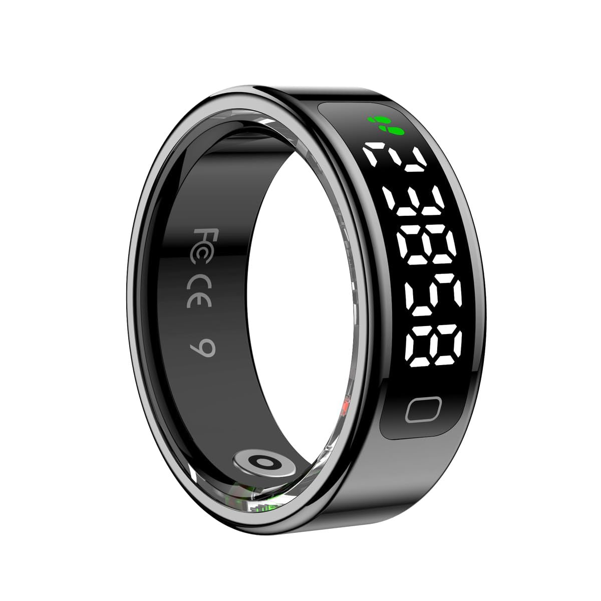 Smart Health Ring - Midnight Black-12-21.5 mm