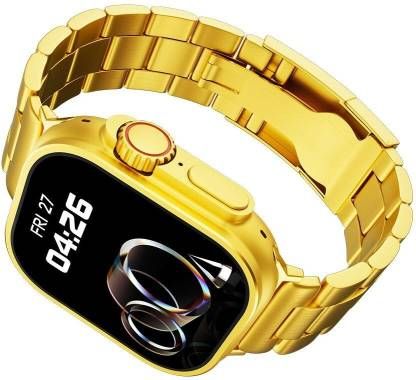 Raee Industries Ultra Calling Golden Bluetooth Fitness Smartwatch