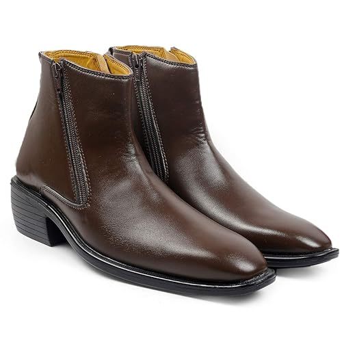 Men's Office Wear Formal Zipper Slip-on Ankel Boots