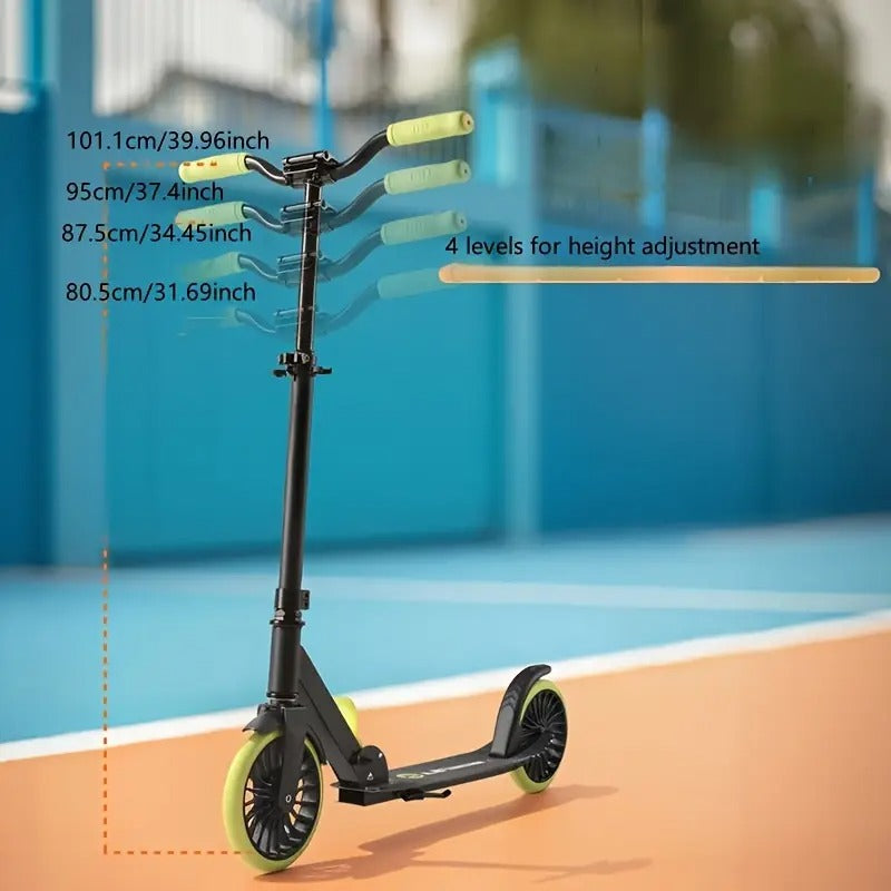 NNETM Scooter Foldable with Strap & PU Wheels-3