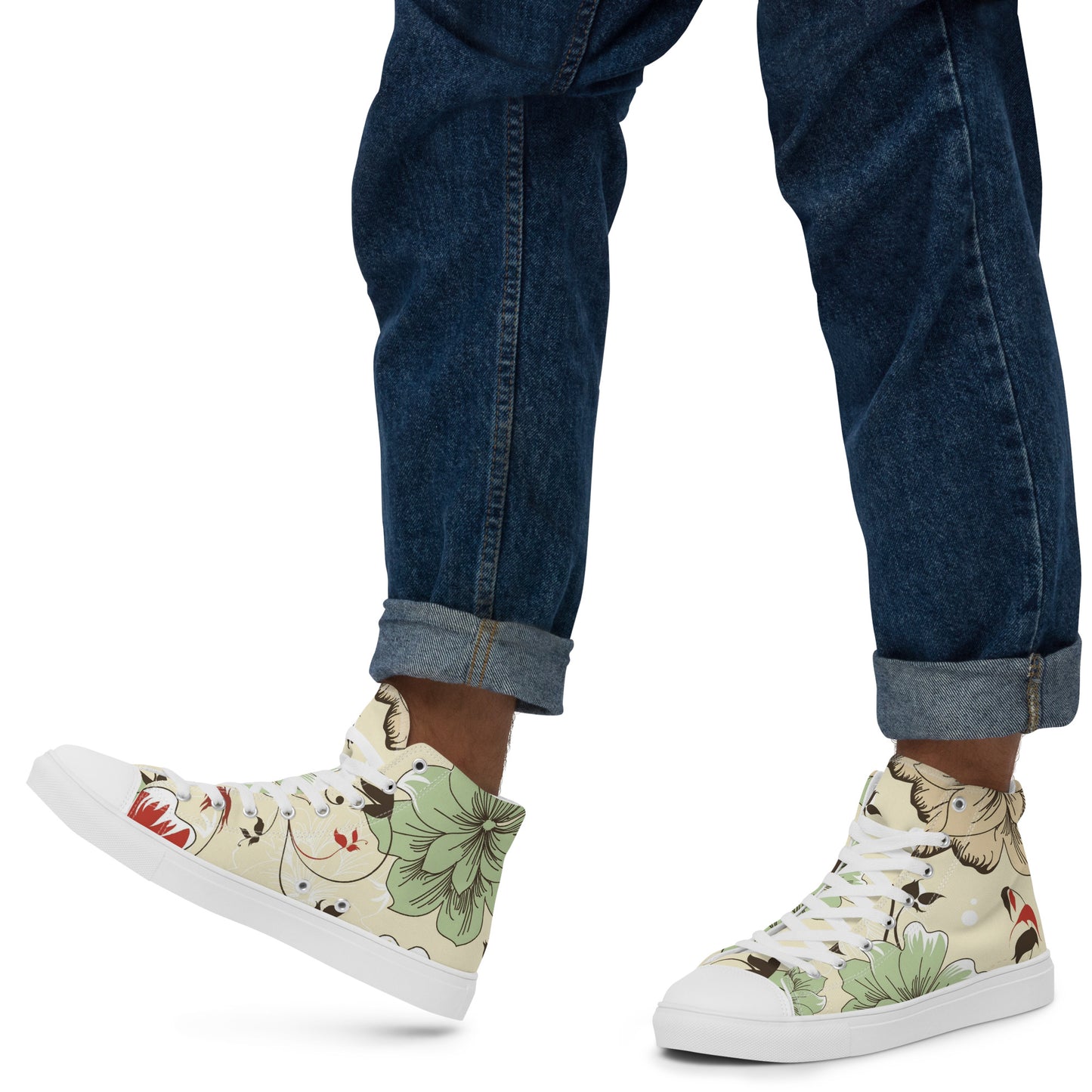 Men’s high top canvas shoes