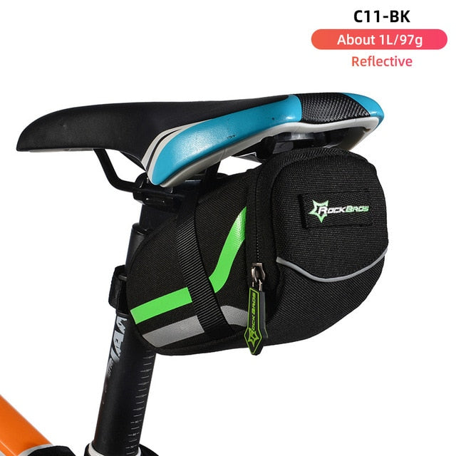 Rainproof Bicycle Bag Shockproof Bike Saddle Bag For Refletive Rear Large Capatity Seatpost MTB Bike Bag Accessories-5