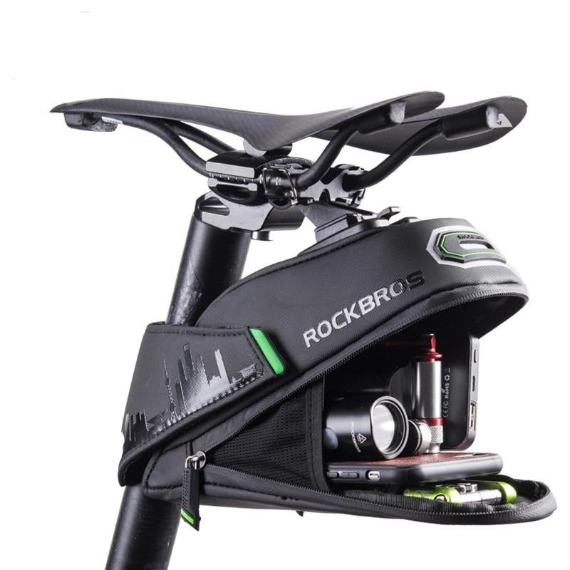 Rainproof Bicycle Bag Shockproof Bike Saddle Bag For Refletive Rear Large Capatity Seatpost MTB Bike Bag Accessories-0
