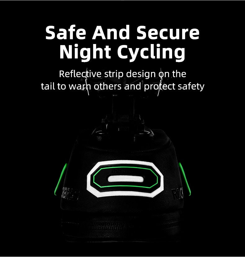 Rainproof Bicycle Bag Shockproof Bike Saddle Bag For Refletive Rear Large Capatity Seatpost MTB Bike Bag Accessories-3