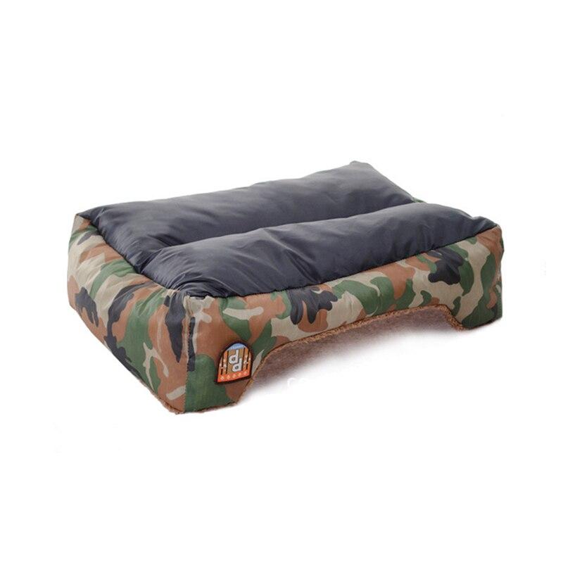 Pet Dog Bed Military Style Camouflage Kennel Washable House Warm Mat