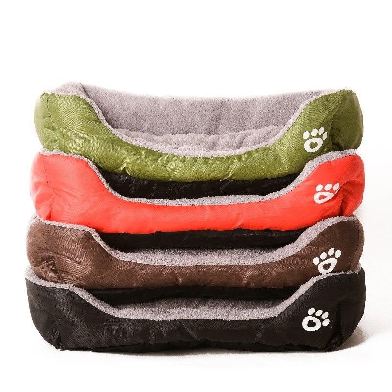 Pet Dog Bed Waterproof Cat House Puppy Kennel Super Soft Fleece Sofa