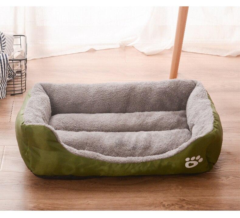 Pet Dog Bed Waterproof Cat House Puppy Kennel Super Soft Fleece Sofa