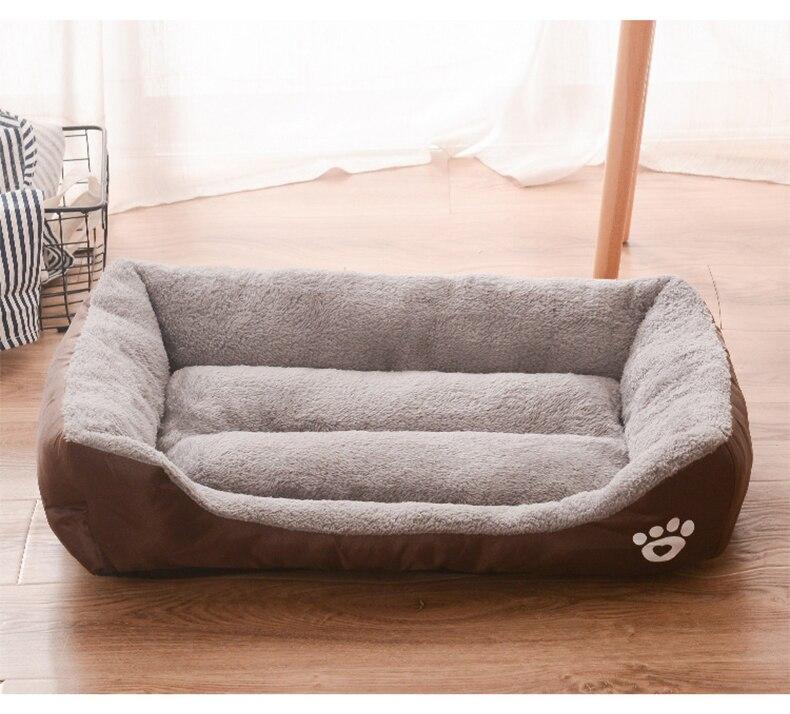 Pet Dog Bed Waterproof Cat House Puppy Kennel Super Soft Fleece Sofa