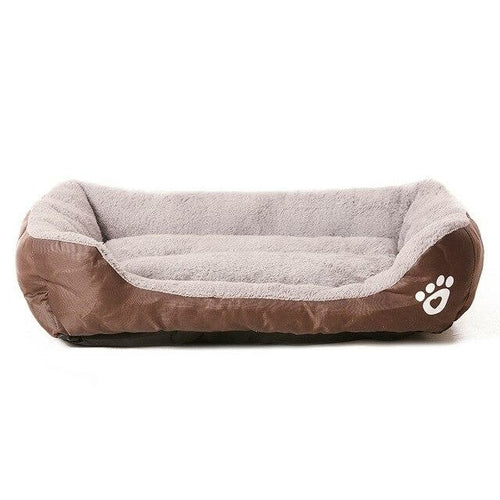 Pet Dog Bed Waterproof Cat House Puppy Kennel Super Soft Fleece Sofa