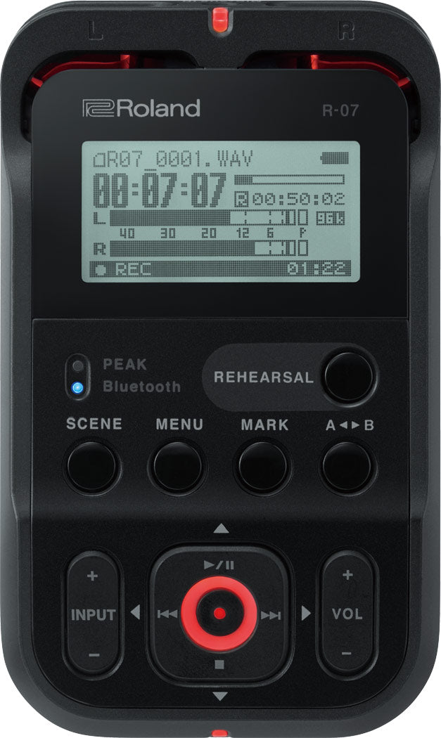 Roland R-07-BK Mobile Audio Recorder