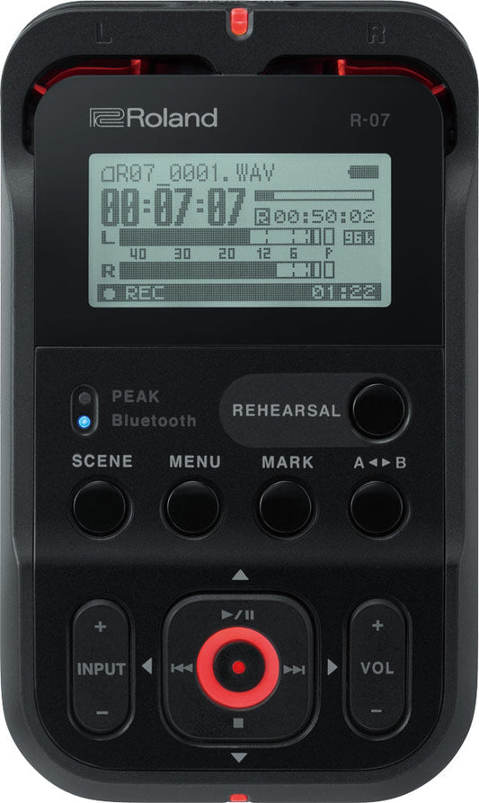 Roland R-07-BK Mobile Audio Recorder