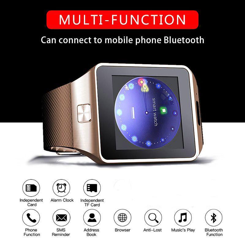 Smartwatch with Bluetooth connectivity on a white background
