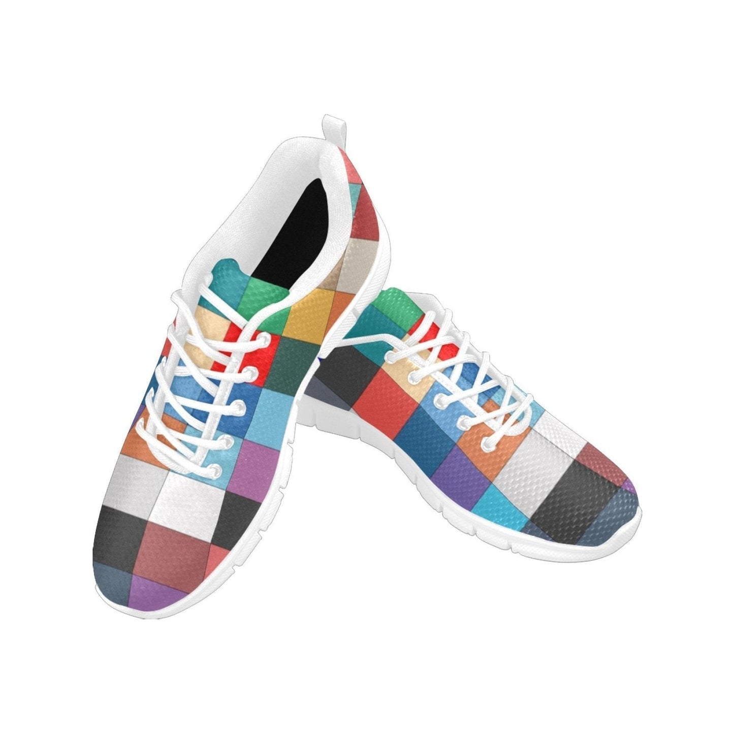 Sneakers For Women, Block Print - Running Shoes