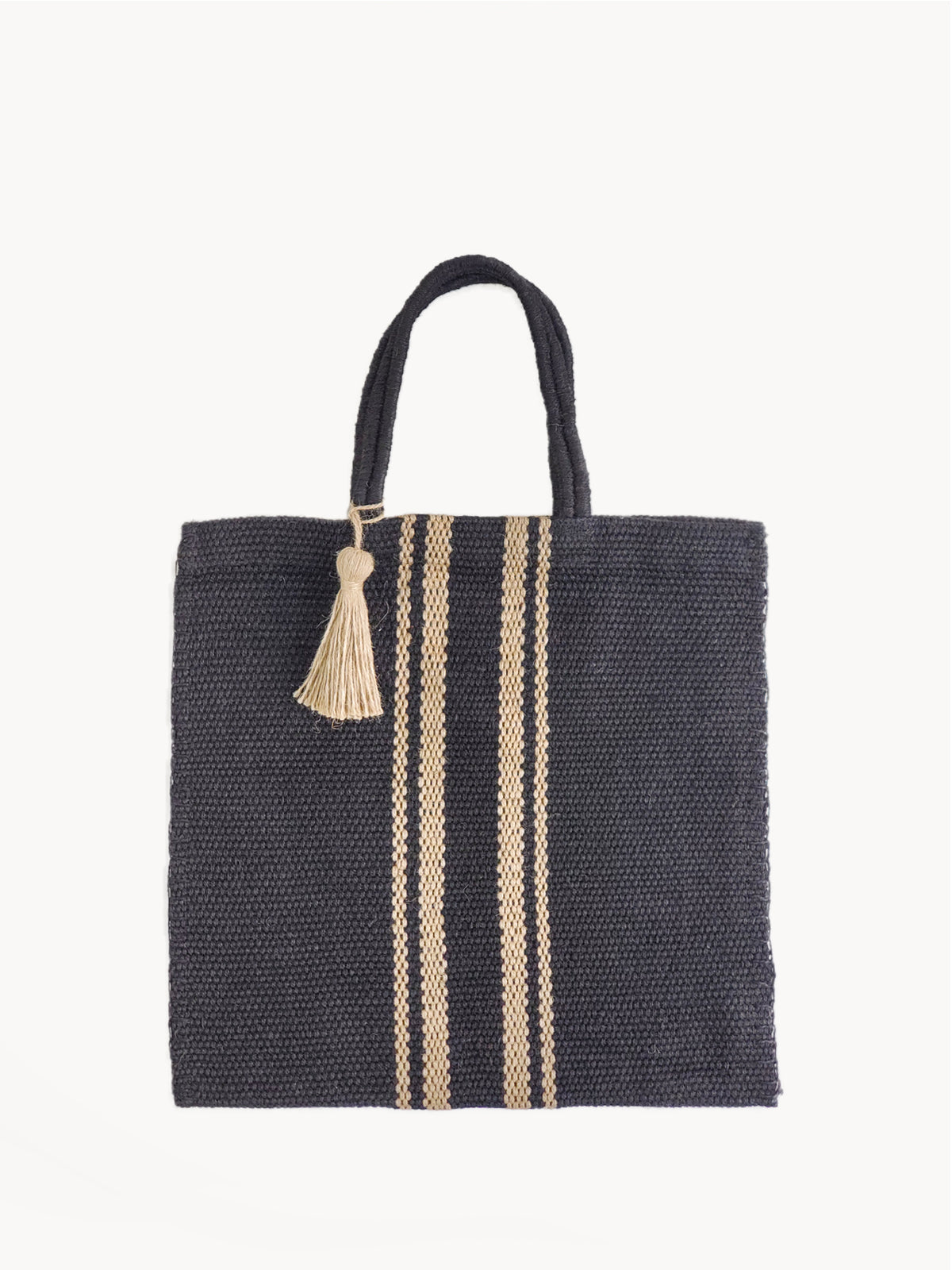 Naya Jute Tote Bag - Black