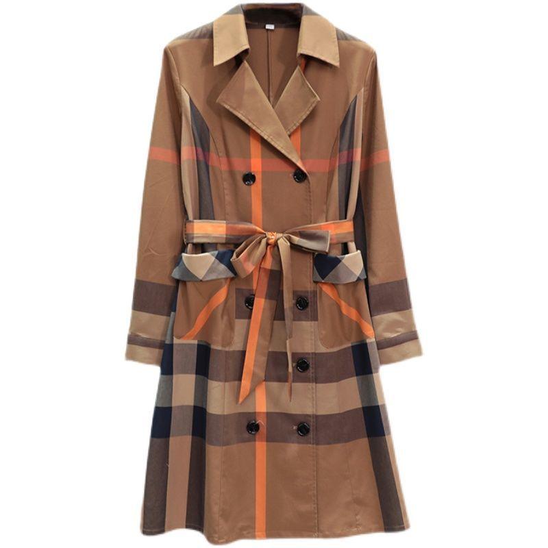 Dress Female British Style Suit Collar Temperament Plaid Skirt - Raee-Industries