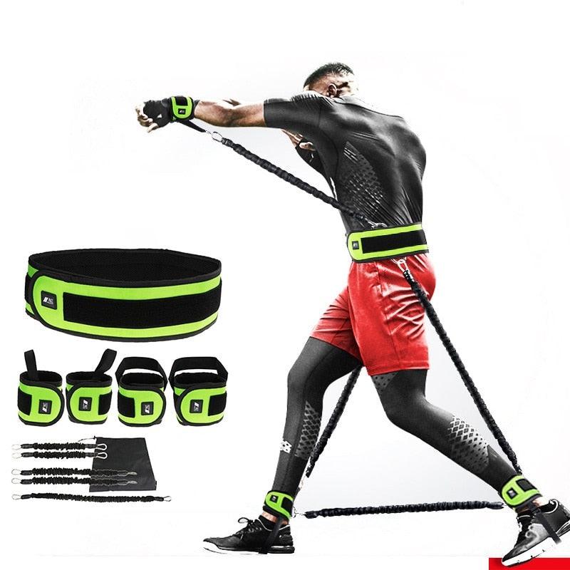 Leg Squat Boxing Combat Training Resistance Bands Fitness Combat Fighting Resistance Force Agility Workout Exercise Equipment - Raee-Industries