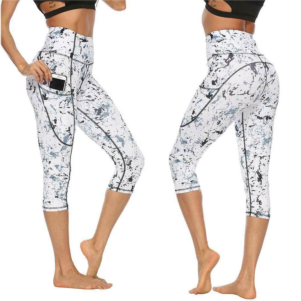 Marble Digital Print Yoga Pants - Raee-Industries