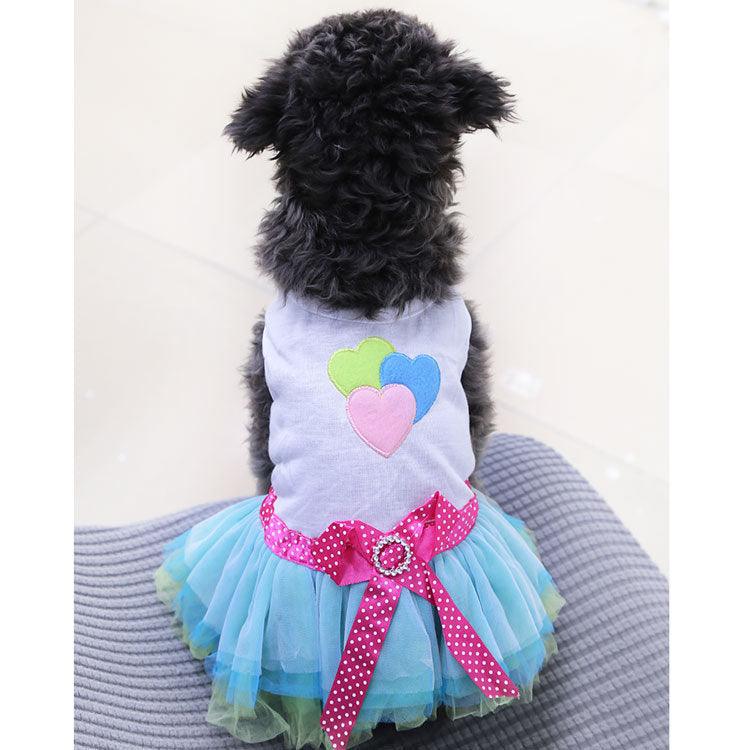 Pet Dog Lips Gauze Dress Princess Dress - Raee-Industries