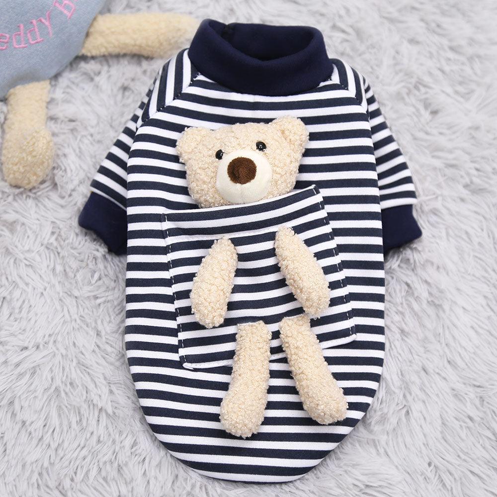 Cat Dog Pet Clothes for Small Dog Cute Sweater Spring Cat Cute Teddy Bear - Raee-Industries