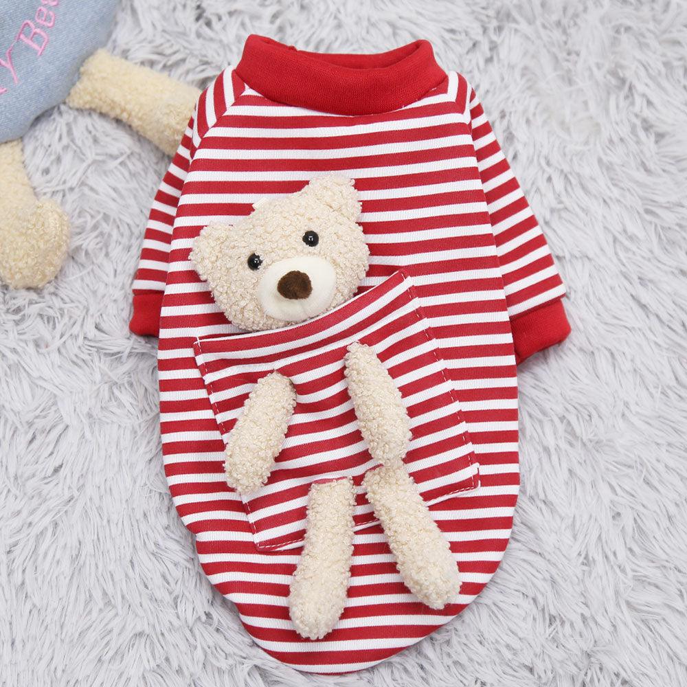 Cat Dog Pet Clothes for Small Dog Cute Sweater Spring Cat Cute Teddy Bear - Raee-Industries