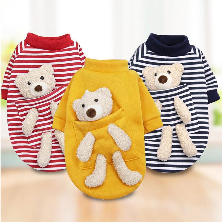 Cat Dog Pet Clothes for Small Dog Cute Sweater Spring Cat Cute Teddy Bear - Raee-Industries