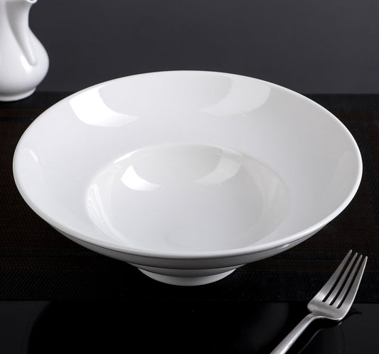 White Deep Salad or Soup Plate 9.75" inch | 16 Fl Oz |