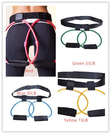 Fitness Women Body Butt Band Resistance Bands Adjustable Waist Belt Pedal Exerciser - Raee-Industries