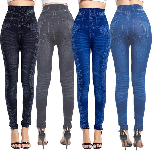 Women's Denim Leggings - Raee-Industries