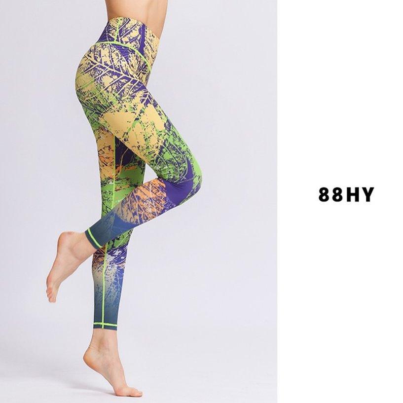 Tie-dye printed yoga pants - Raee-Industries