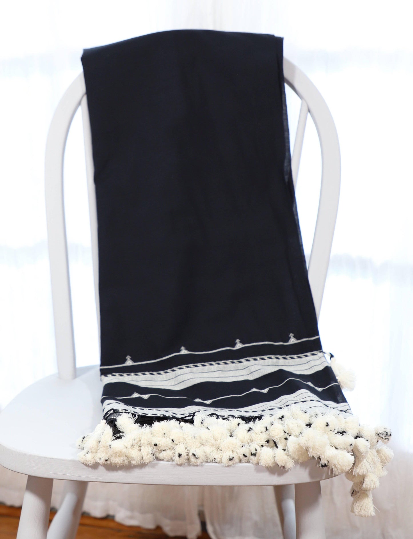 Black Kutch Scarf - Raee-Industries