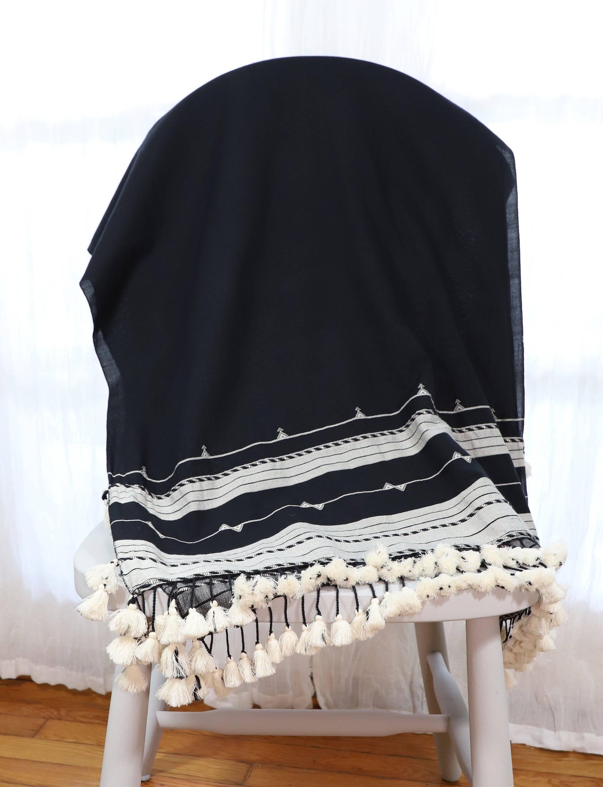 Black Kutch Scarf - Raee-Industries