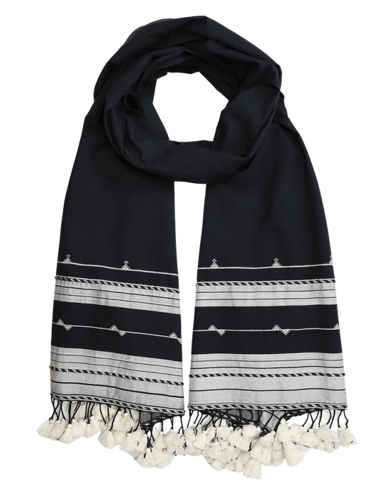 Black Kutch Scarf - Raee-Industries