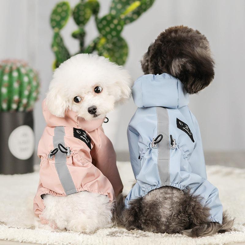 Dogs all-inclusive waterproof hooded raincoat - Raee-Industries