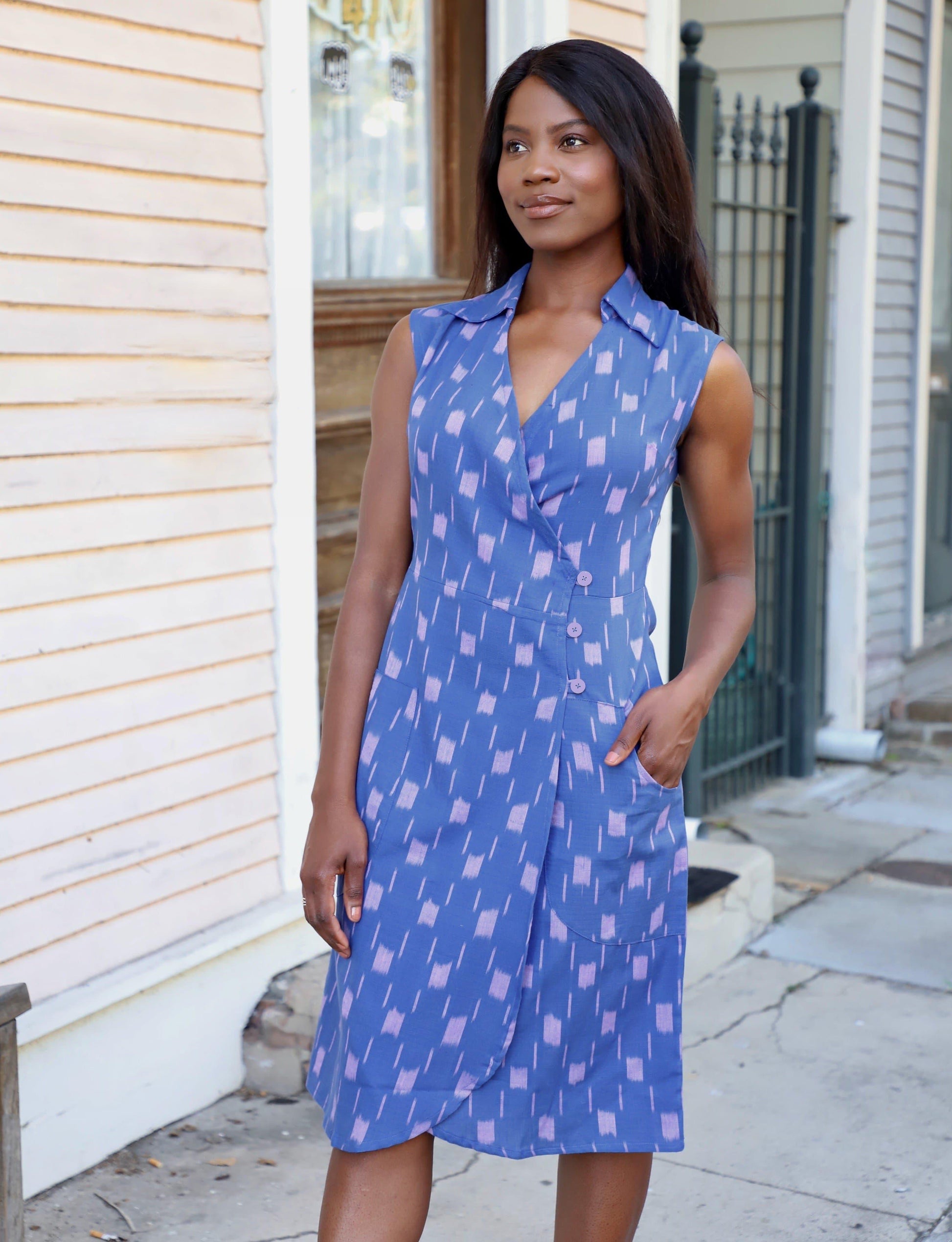 Anchor Away Wrap Dress - Raee-Industries