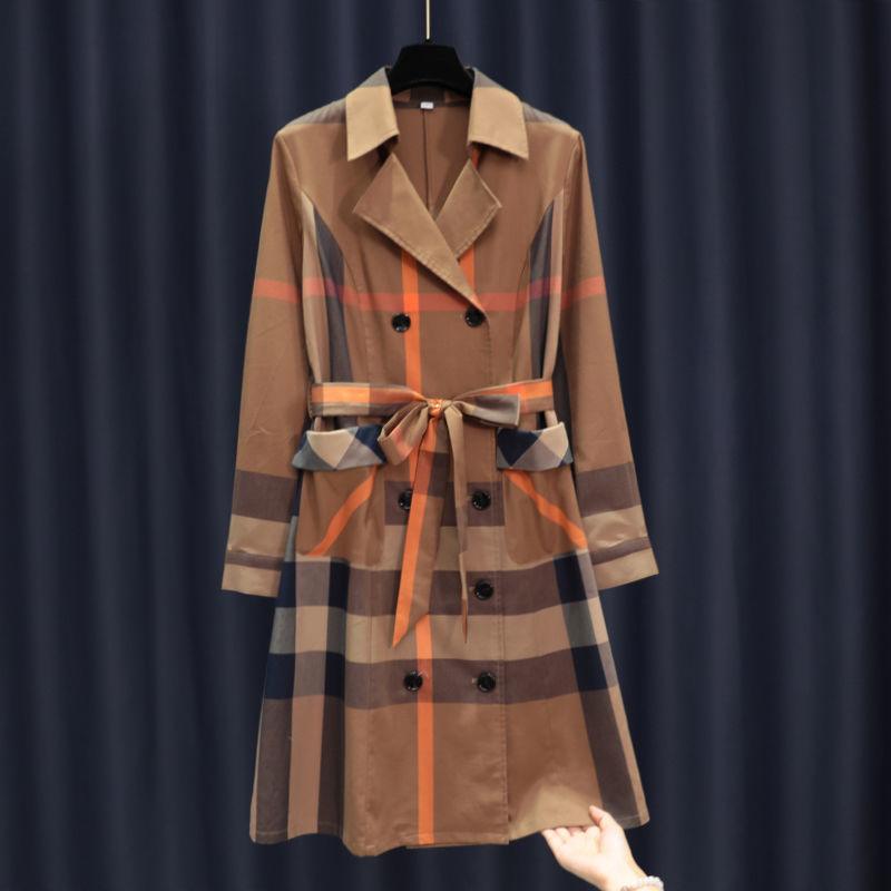 Dress Female British Style Suit Collar Temperament Plaid Skirt - Raee-Industries