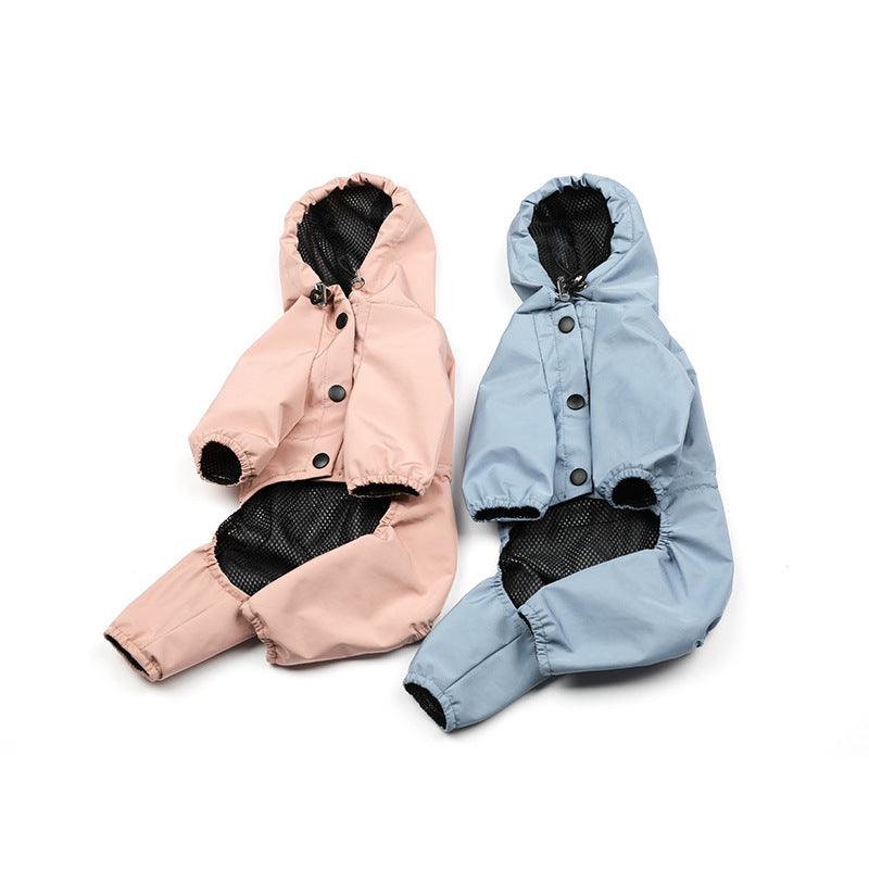 Dogs all-inclusive waterproof hooded raincoat - Raee-Industries