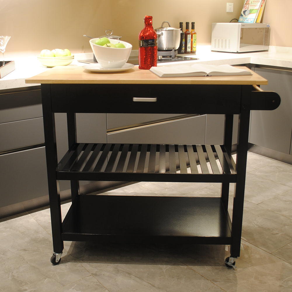 Portable kitchen island with storage. Raee Industries