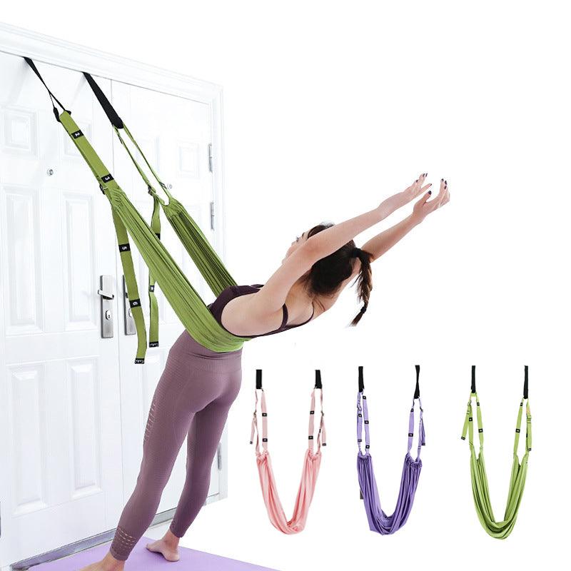 Yoga Auxiliary Stretch Belt Yoga Strap Hammock Swing Stretching Anti-gravity Inversion Exercises - Raee-Industries