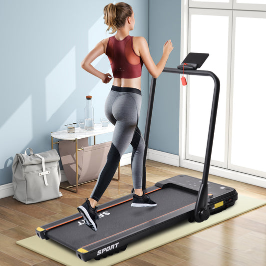 2.5HP Horizontally Foldable Electric Treadmill Motorized Running Machine ,Black (Expected Arrival Time:4.30)