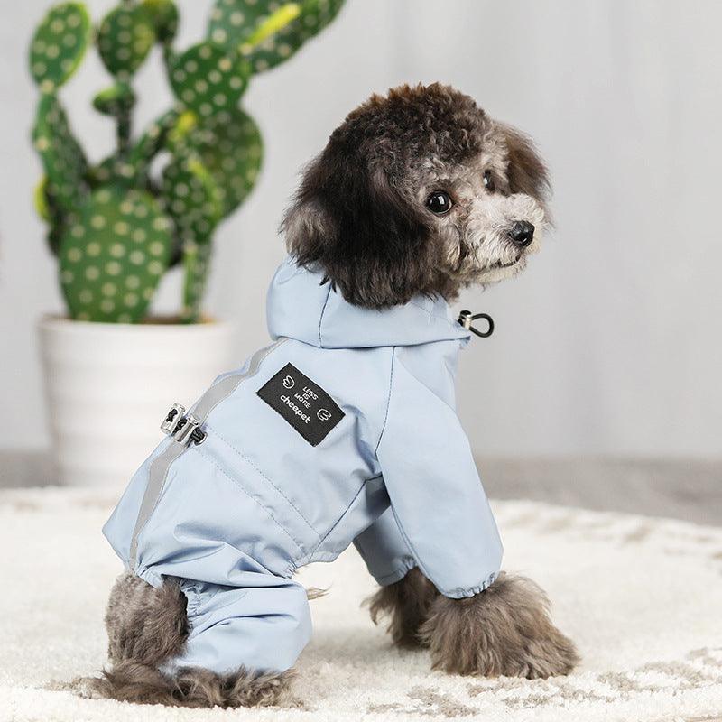 Dogs all-inclusive waterproof hooded raincoat - Raee-Industries