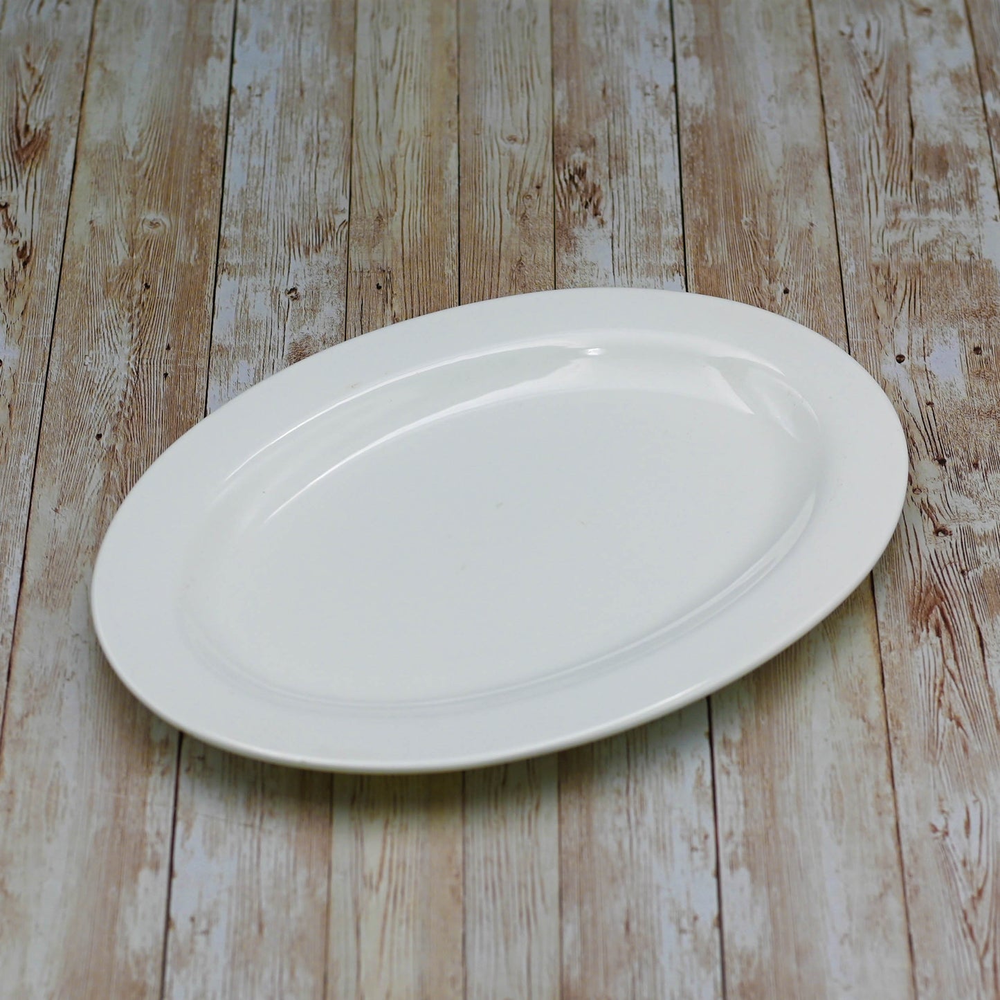 Professional Rolled Rim White Oval Plate / Platter 14" inch |