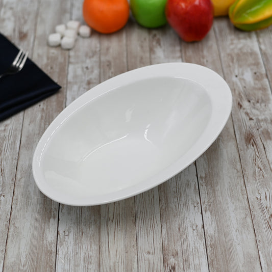 White Ceaser Salad Bowl 11" inch X 7.5 | 27.5 X 18.5 Cm