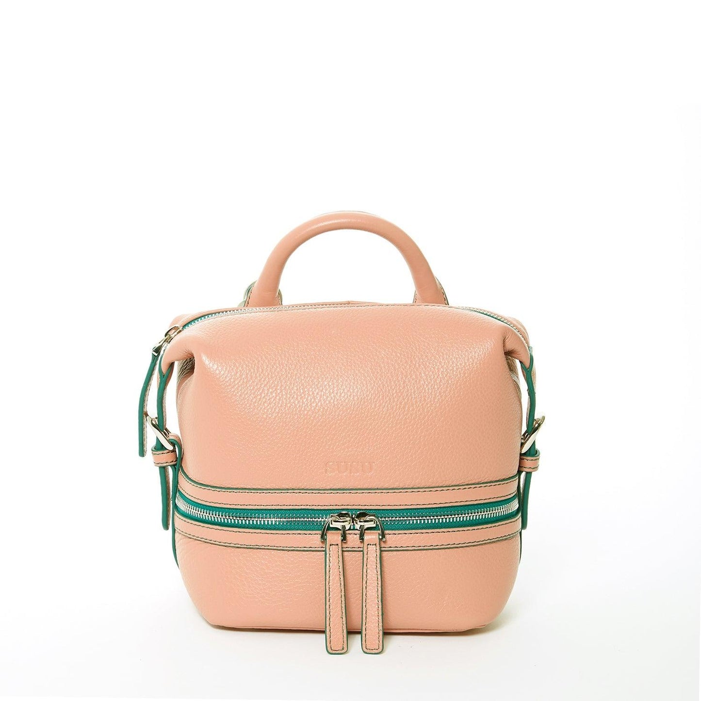 Ashley Small Pink Leather Backpack Purse - Raee-Industries