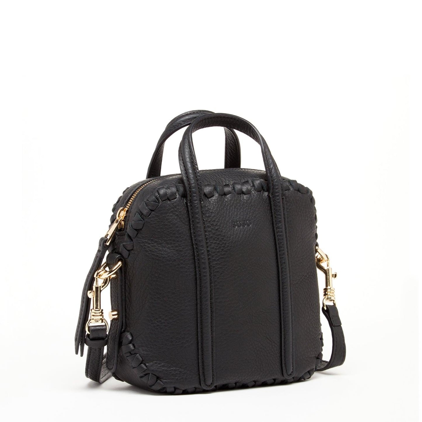 Evelyn Black Leather Crossbody Bag - Raee-Industries