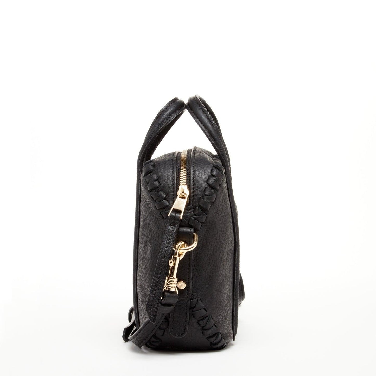 Evelyn Black Leather Crossbody Bag - Raee-Industries