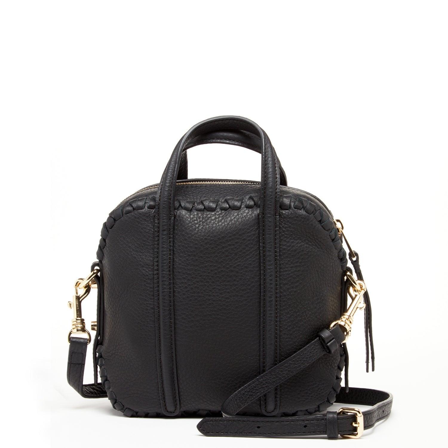 Evelyn Black Leather Crossbody Bag - Raee-Industries