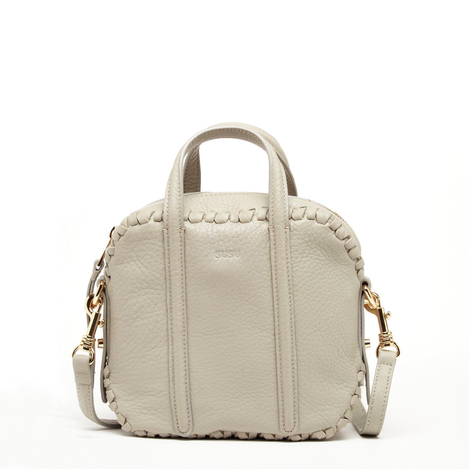 Evelyn Gray Leather Crossbody Bag - Raee-Industries