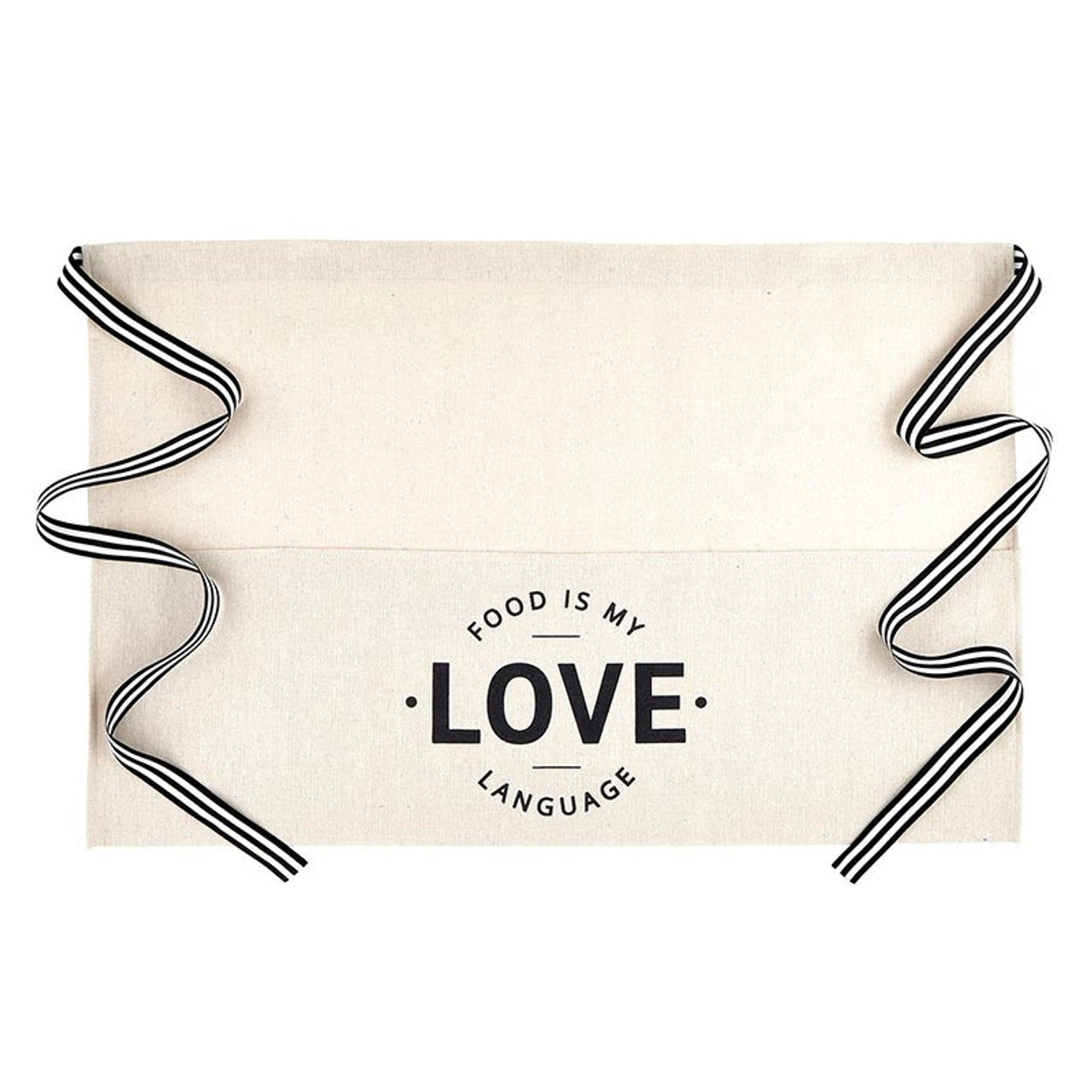 Food Is My Love Language Waist Apron | Flour Sack Apron