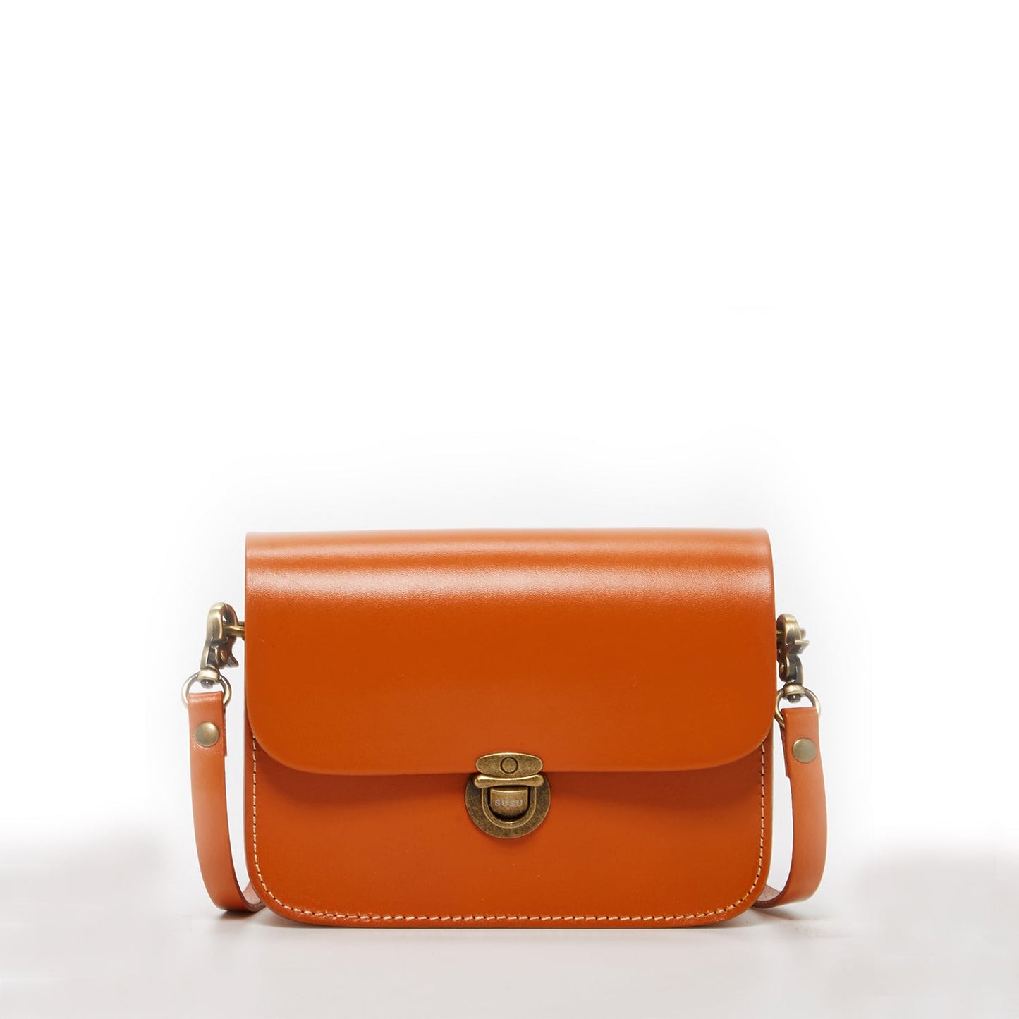 Nanah Light Brown Leather Crossbody Bag