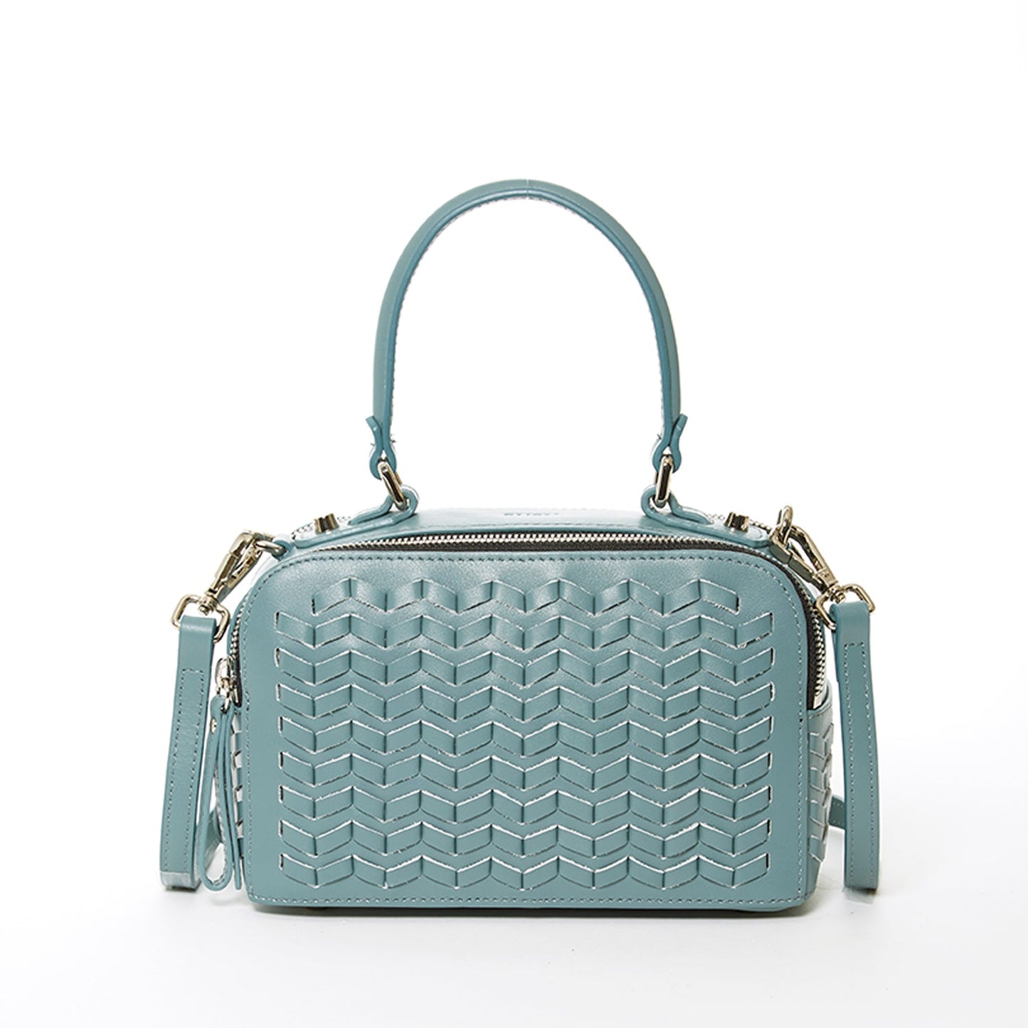 Kayla Woven Crossbody Bag Blue